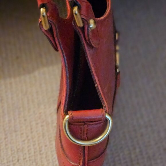 Gucci Vintage Red Leather Bag - Picture 6 of 7